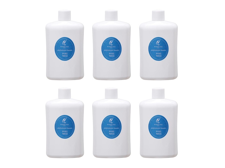 HYPNO CASA Profumo lavatrice concentrato Pure Wash 400 ml, 6 flaconi
