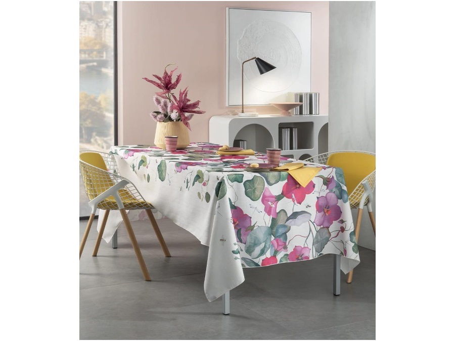 L'OCA NERA Provence, runner antimacchia 155x155 cm