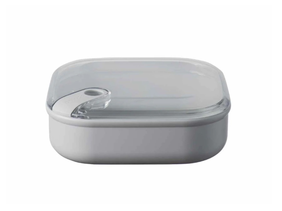 OMADA Pull box, contenitore quadrato per alimenti 19,5x19,5xH6,7 cm grigio