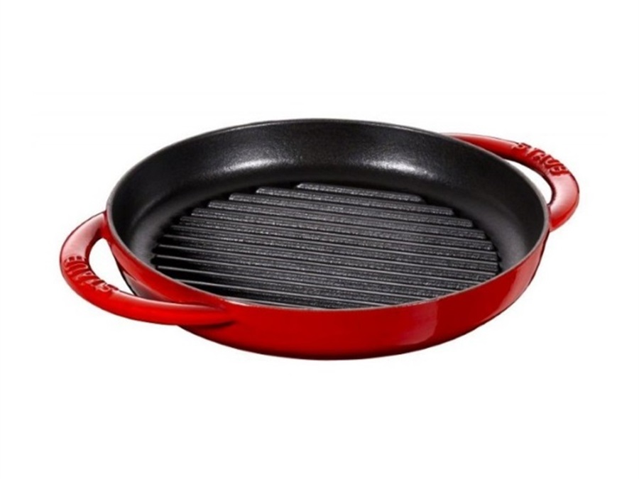 STAUB Pure grill rosso ciliegia, Ø 22 cm