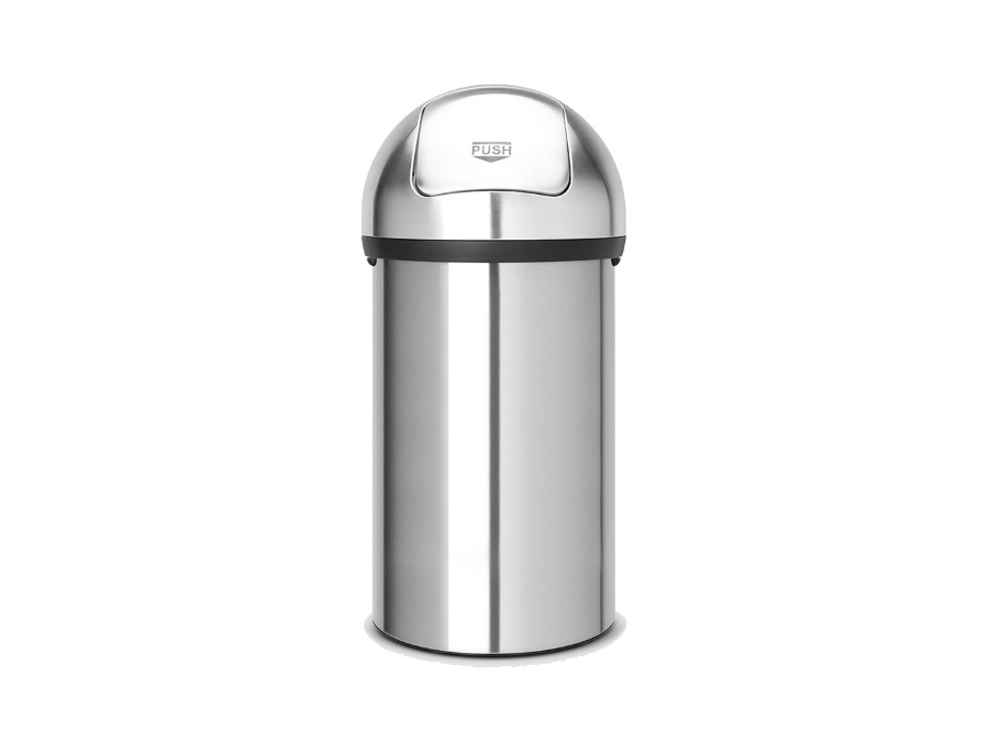 BRABANTIA Push bin pattumiera 60 litri, matt Steel