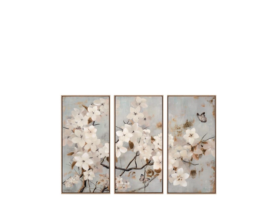 L'OCA NERA Quadro 50x100 cm con cornice - set 3 pz