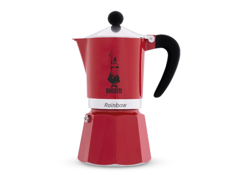 BIALETTI INDUSTRIE RAINBOW MOKA ROSSA 3 TAZZE