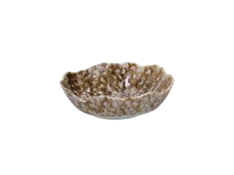 TOGNANA Reef, piatto fondo coupe Marine in porcellana - 23x20 cm
