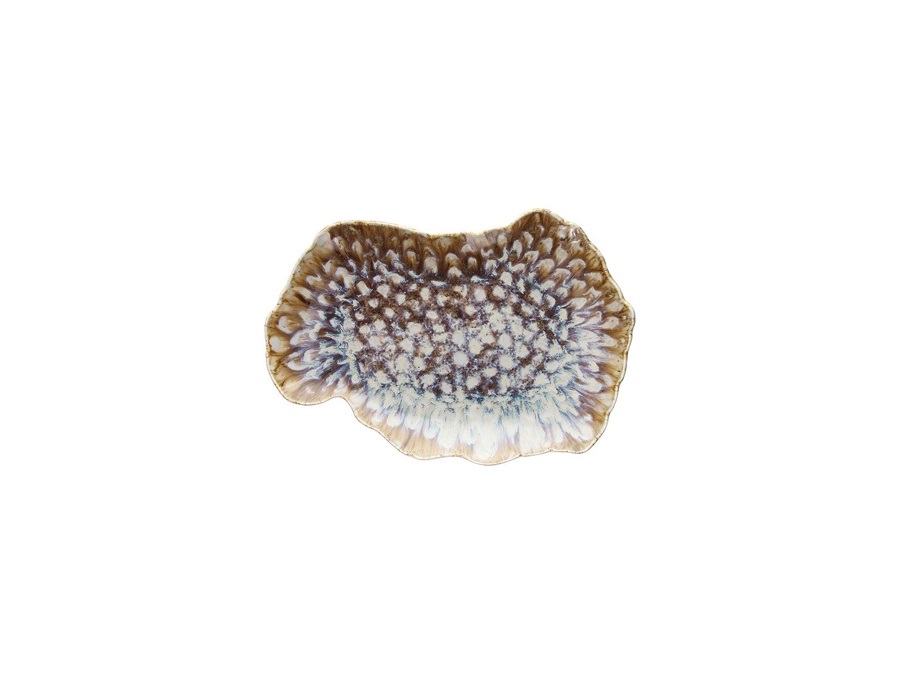 TOGNANA Reef, piatto ovale Marine in porcellana - 30x20 cm
