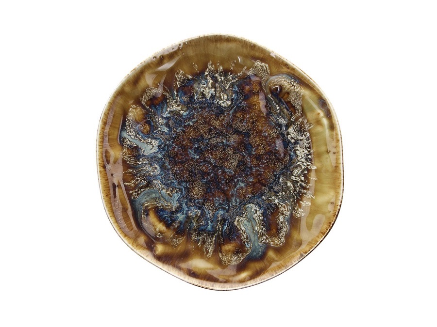 TOGNANA Reef, piatto piano Oyster in porcellana - 28 cm