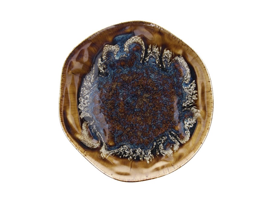 TOGNANA Reef, piatto piano Oyster in porcellana - 33 cm