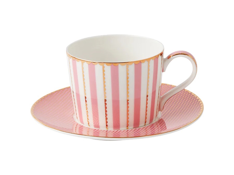 MAXWELL & WILLIAMS Regency, Tazza e piattino rosa 240 ml