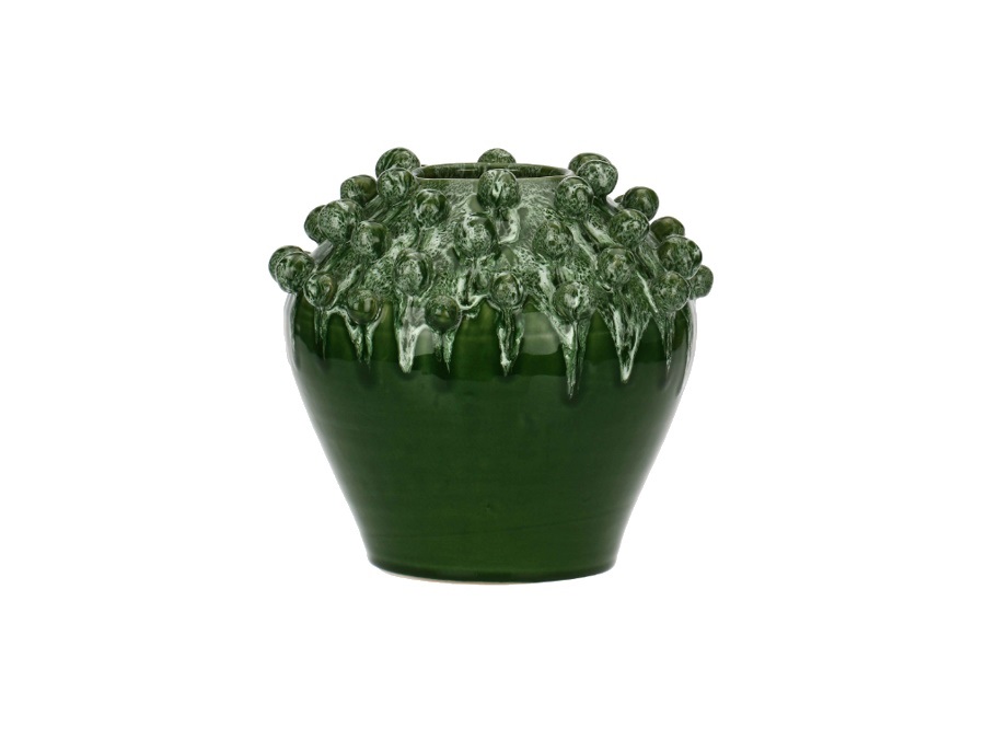 RITUALI DOMESTICI Reginaldo, vaso decorativo, Ø28,5 cm, verde