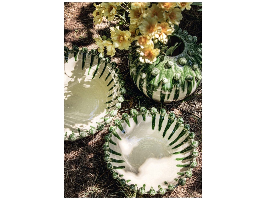 RITUALI DOMESTICI Reginaldo, vaso decorativo, Ø28,5 cm, verde