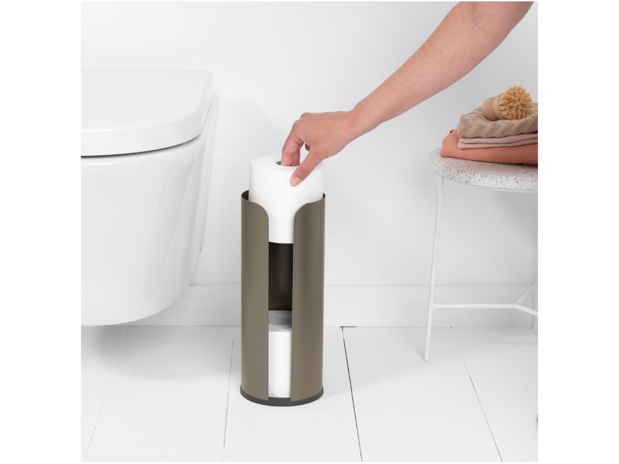 BRABANTIA Renew, DISPENSER CARTA IGIENICA platinum