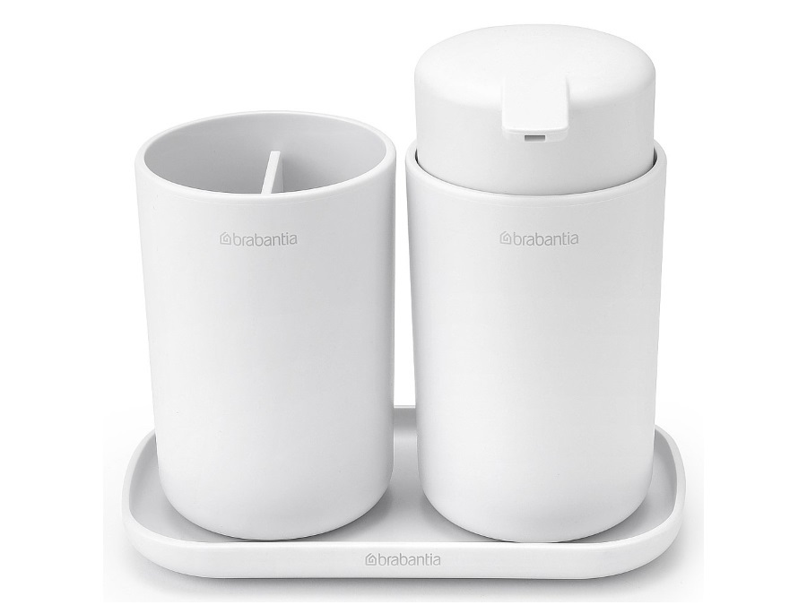 BRABANTIA Renew, SET ACCESSORI DA BAGNO bianco