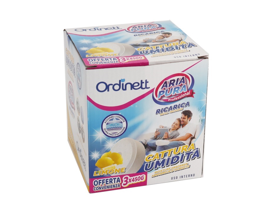 ORDINETT Ricarica pastiglie 450 gr limone, 3 pezzi