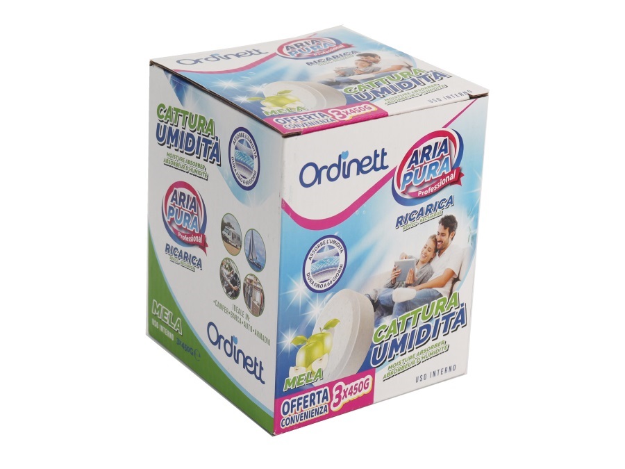 ORDINETT Ricarica pastiglie 450 gr mela, 3 pezzi