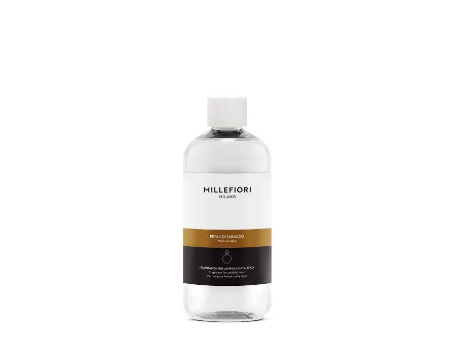 MILLEFIORI Ricarica per lampada catalitica 500 ml, petali di tabacco
