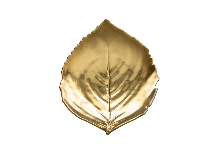 COSTA NOVA Riviera oro, piatto foglia 22 cm