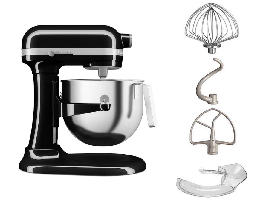 KITCHENAID Robot da cucina con sollevamento vasca, 6,6 L, Planetaria Artisan, Heavy Duty, Onyx Black