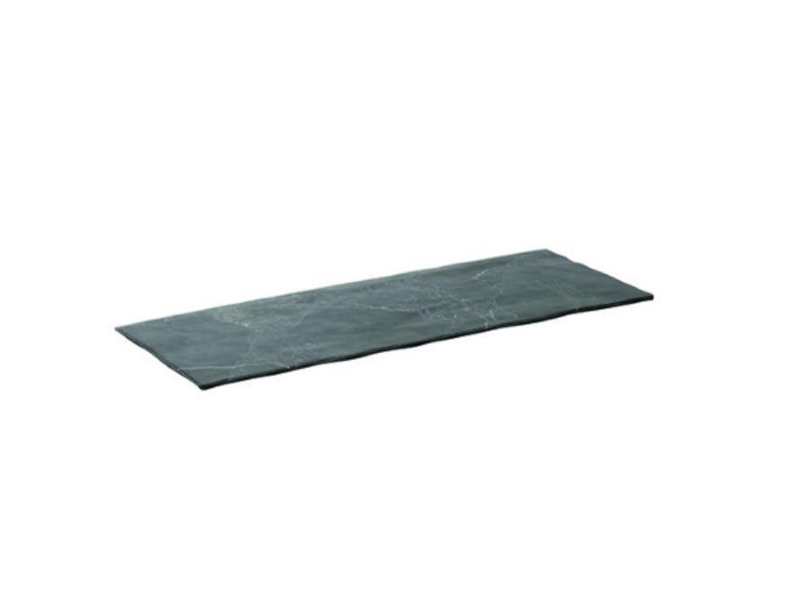 TABLE TOP PORCELLANE SAS Royal Black, vassoio melamina rettangolare 30x14x0,9 cm