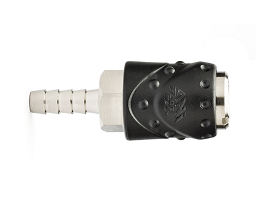 ANI RUBINETTO RAPIDO UNIVERSALE A SFERE CON RESCA, 17/E - MISURA MOD(AH021002)-F( ø8mm)-f(ø4,5mm)-P(23,5mm)-L(65,5mm)-Peso (68g)