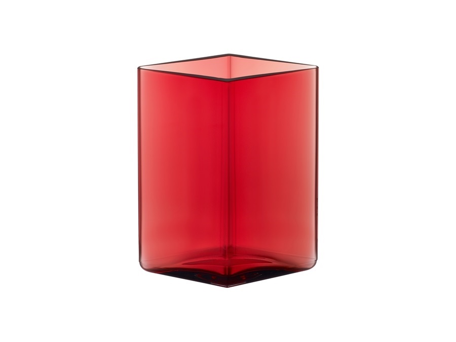 IITTALA Ruutu, vaso mirtillo rosso in vetro 115x140 mm