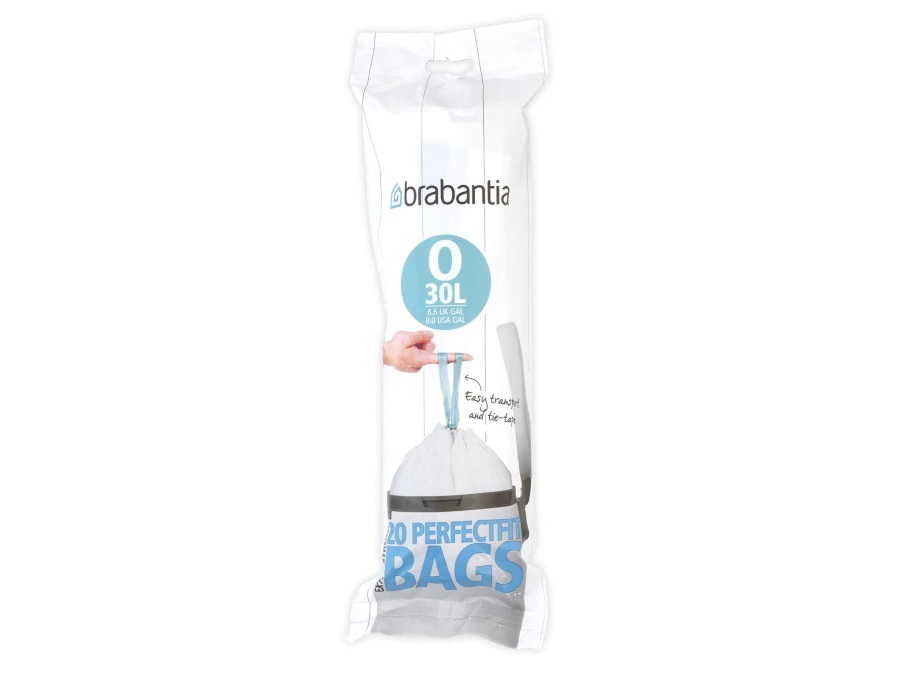 BRABANTIA Sacchetti PerfectFit, litri 30L - 20 pezzi