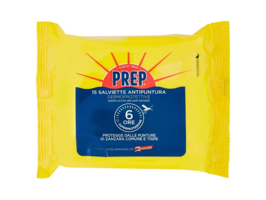 PREP Salviette antipuntura da zanzara, 15 pz