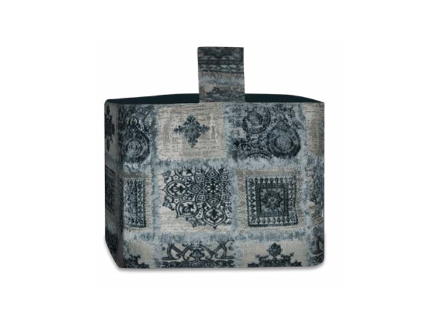 BACI MILANO sartoria - porta riviste in velluto 35x35x32 cm