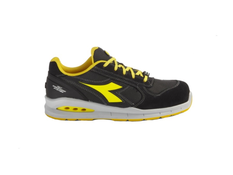 DIADORA Scarpa run net airbox low s1p src, nero/antracite