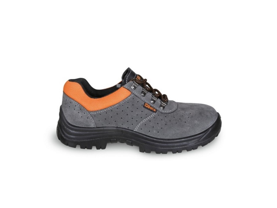 BETA UTENSILI Scarpe basse in pelle scamosciata traforata, 7246E