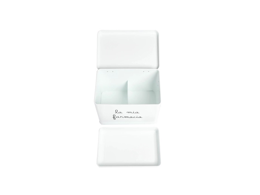 SIMPLE DAY LIVING & LIFESTYLE Scatola in acciaio verniciato La mia farmacia - 22x16x16 cm