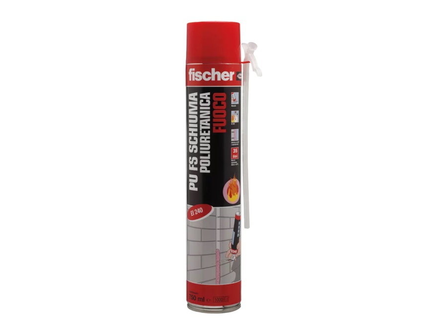 FISCHER Schiuma pu fs FUOCO, 750 ml