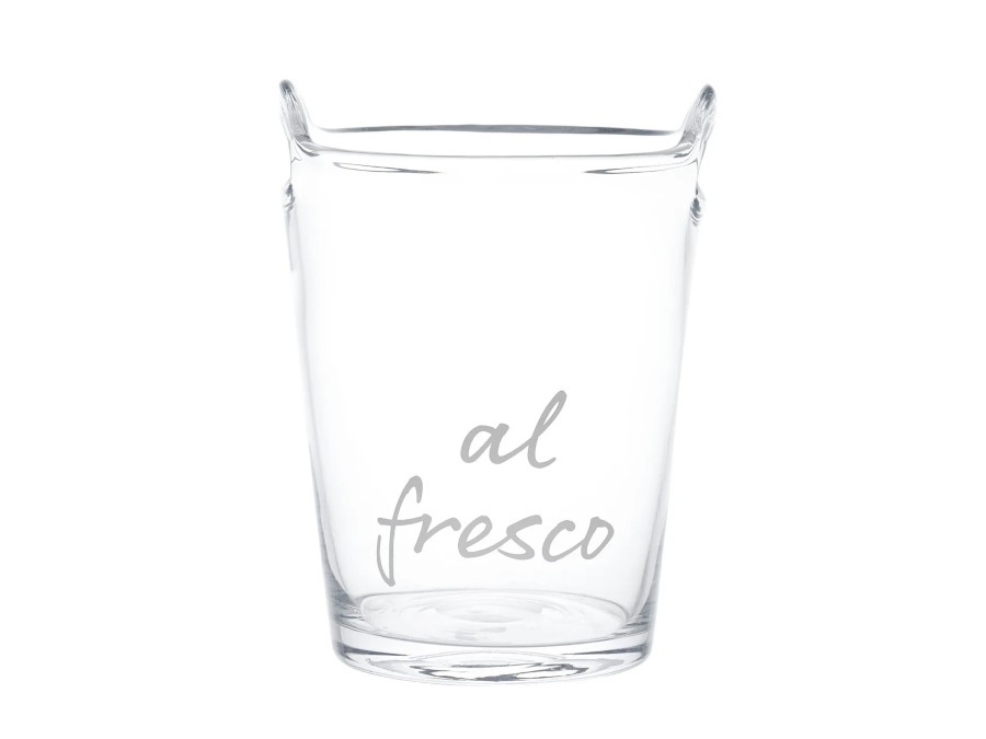 SIMPLE DAY LIVING & LIFESTYLE Secchiello portaghiaccio in vetro "Al Fresco"