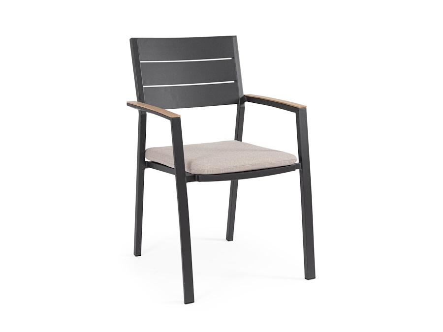 BIZZOTTO SEDIA C-BR C-C ZELMAR ANTRACITE YK13