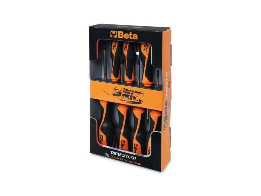 BETA UTENSILI SERIE 7 GIRAVITI PER VITI CON IMPRONTA TORX COLORATE - ART. 1267MC/TX-D7