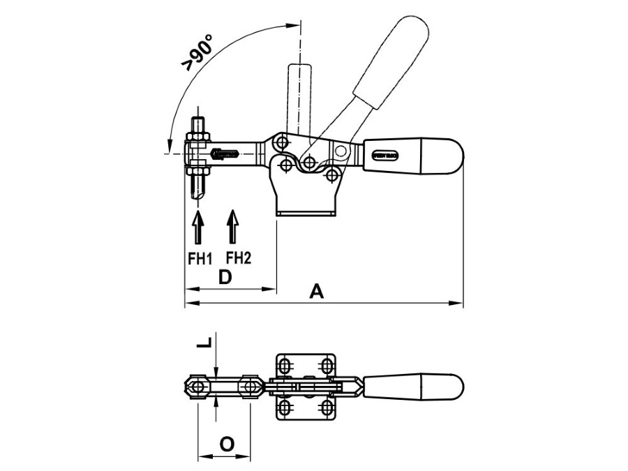 SPEEDY BLOCK Serie orizzontale con base piegata 130/M