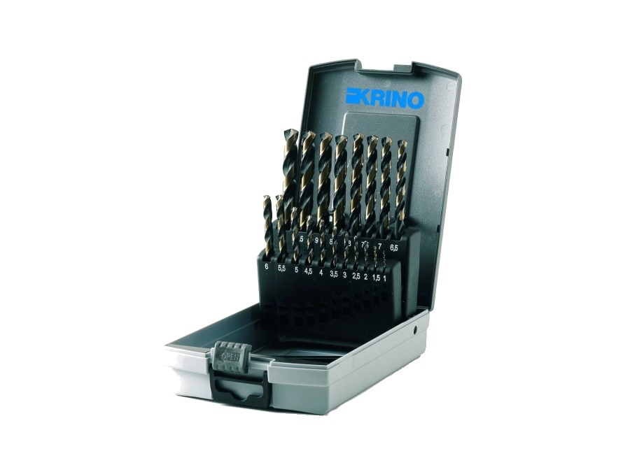 KRINO Serie punte per ferro professionali Dual Performer HSS-G mm 1-13, 25pz