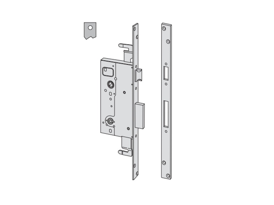 CISA SERRATURA DA INFILARE A DOPPIA MAPPA A 2 MANDATE COD. 57215 50 0