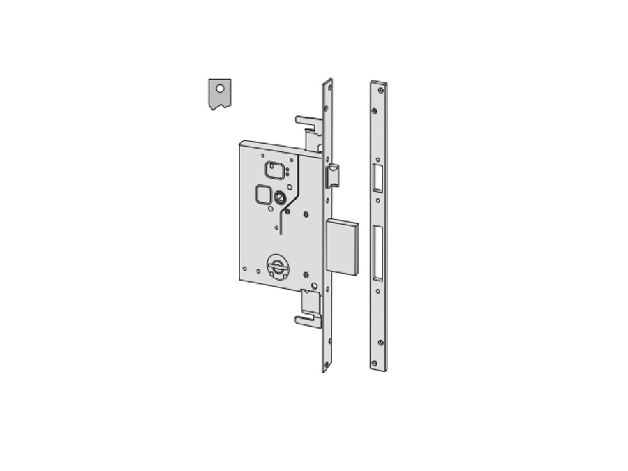 CISA SERRATURA DA INFILARE A DOPPIA MAPPA A 4 MANDATE COD. 57255 60 0