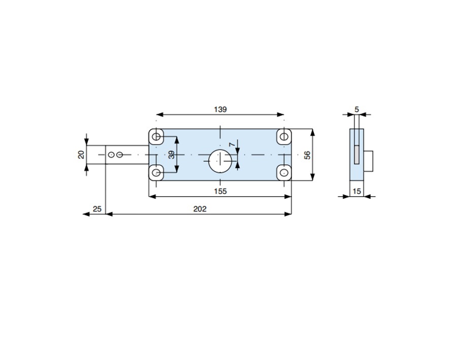 MG SERRATURE SERRATURA PER CANCELLI COD. 601001 000