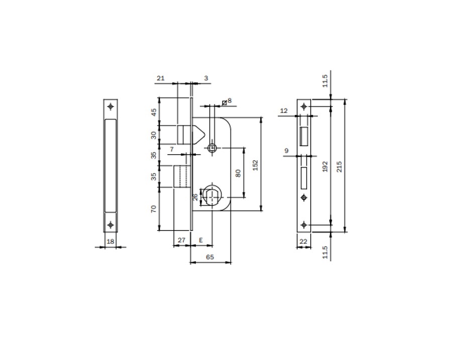 ISEO SERRATURE SERRATURA PER CANCELLO COD. 620350