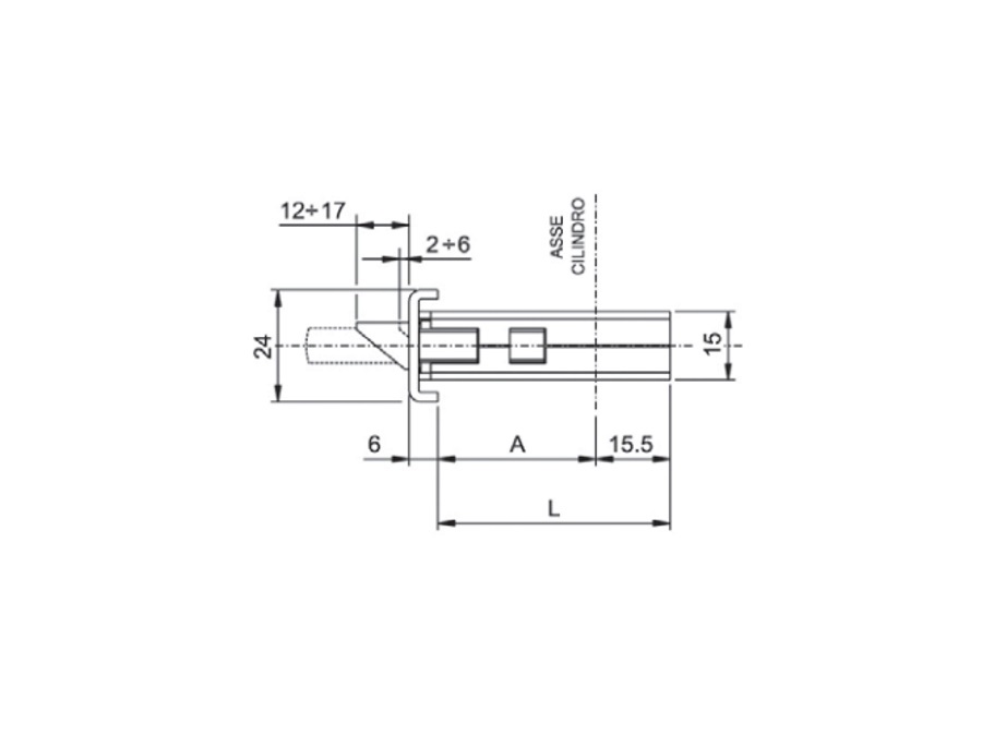 ISEO SERRATURE SERRATURA PERFORMA, INTERASSE 85 mm COD. 7235512508