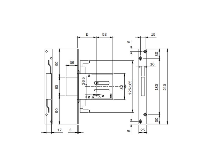 ISEO SERRATURE SERRATURE PER INFERRIATE E PORTE IN FERRO COD. 663604N