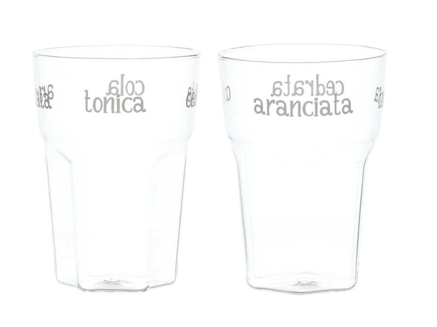 SIMPLE DAY LIVING & LIFESTYLE Set 2 bicchieri Cola Tonica Cedrata Aranciata