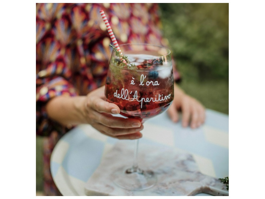 SIMPLE DAY LIVING & LIFESTYLE Set 2 calici cocktail E' l'ora dell'aperitivo, 82cl