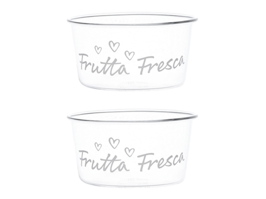 SIMPLE DAY LIVING & LIFESTYLE Set 2 Coppette frutta Frutta Fresca