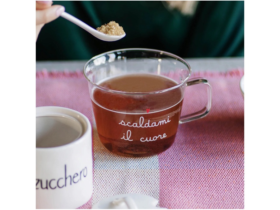 SIMPLE DAY LIVING & LIFESTYLE Set 2 tazze colazione Scaldami il cuore