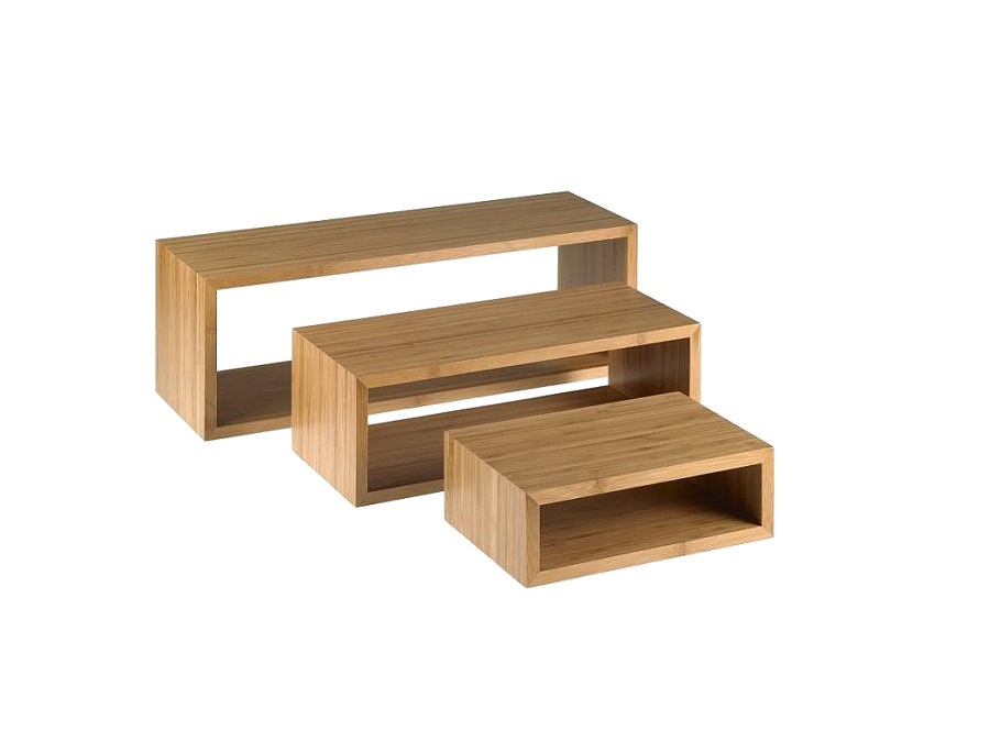 LEONE Set 3 alzate in bamboo