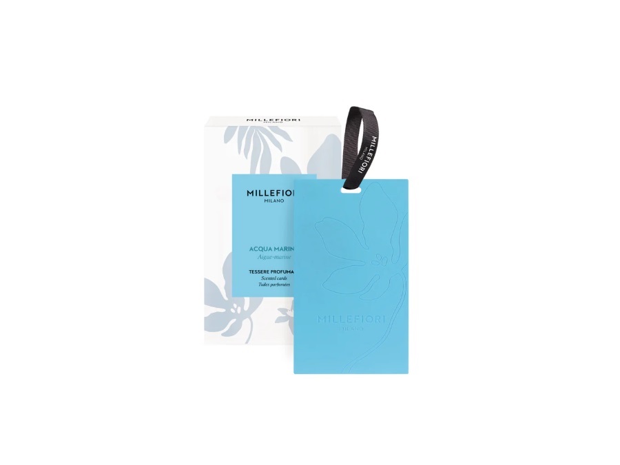 MILLEFIORI Set 3 card profumate - Acqua marina