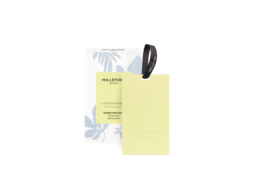 MILLEFIORI Set 3 card profumate - Luce di gardenia