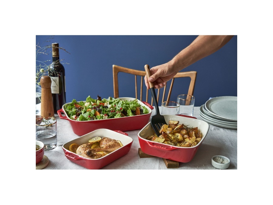 STAUB Set 3 pirofile rettangolari, ciliegia